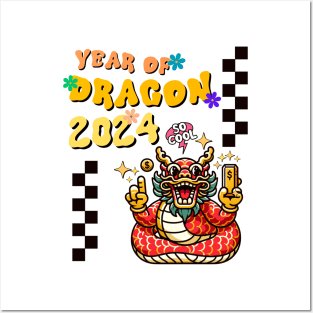 Prosperous 2024 - Year of the Dragon Celebration Tee Posters and Art